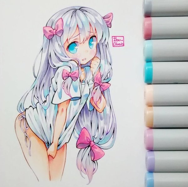 Лёгкие рисунки для скетчбука маркерами