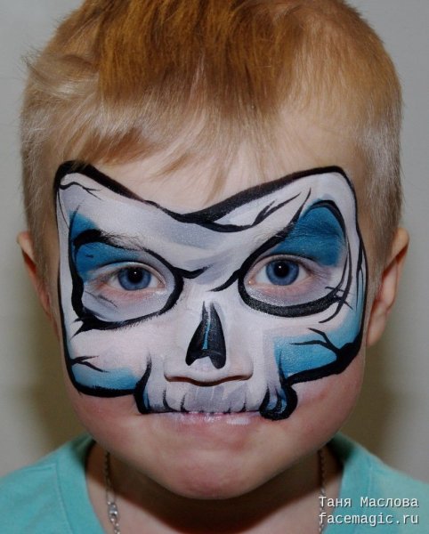 Рисование на лице для мальчиков