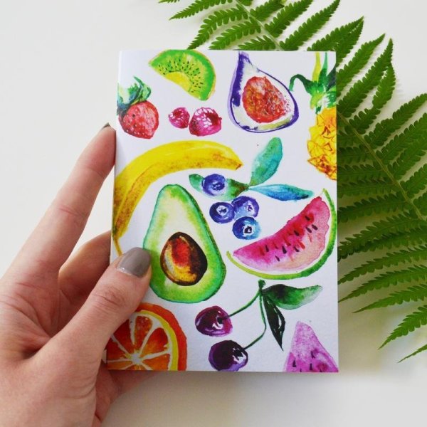 Блокнот с фруктами