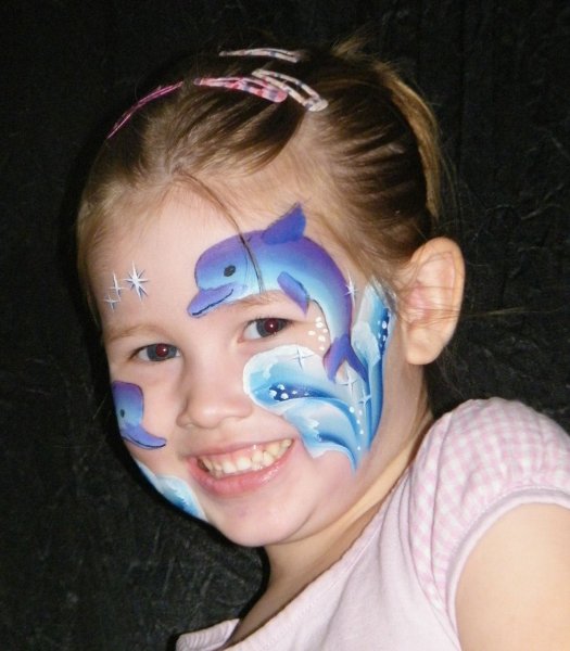 Новогодний грим на лицо