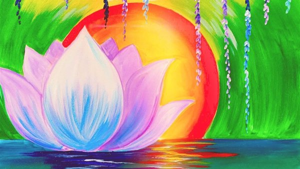 Правополушарное рисование Лотос