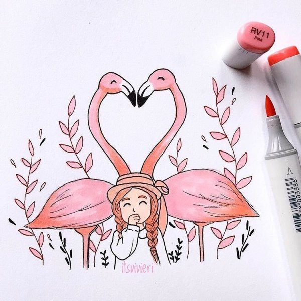 Рисунки для срисовки лёгкие мапкерами