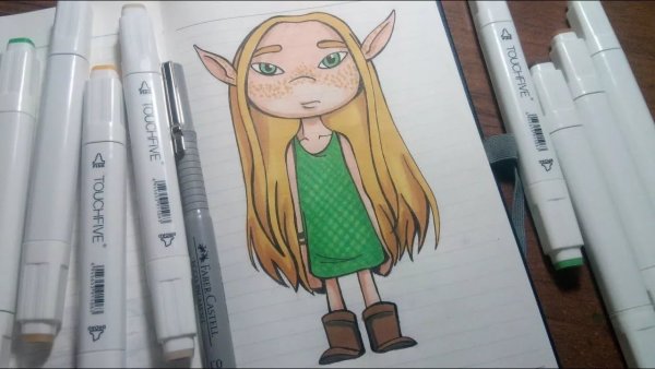 Рисования фломастерами Touch