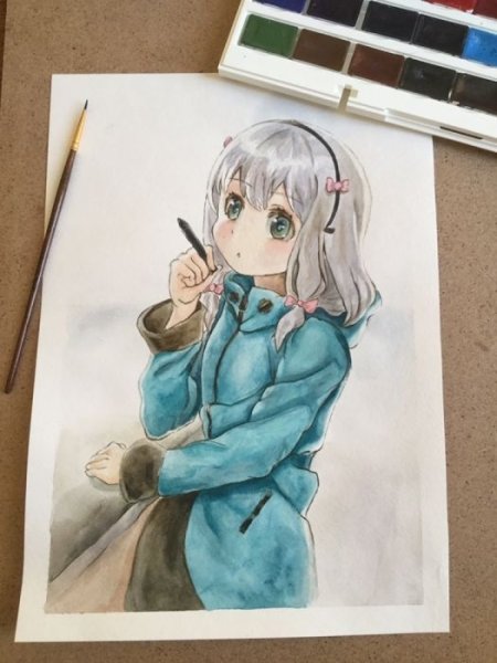 Аниме акварелью для начинающих