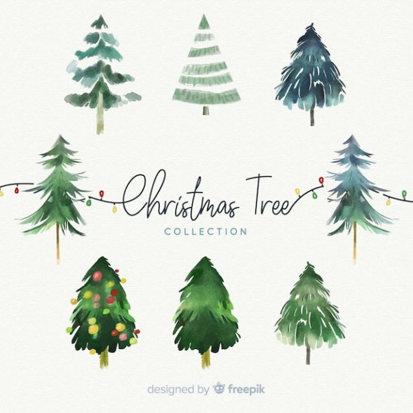 Креативная елка цветными карандашами