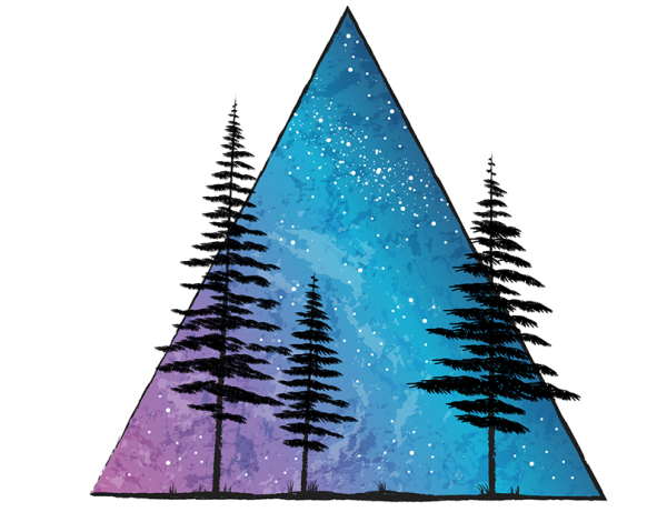 Елка гуашью