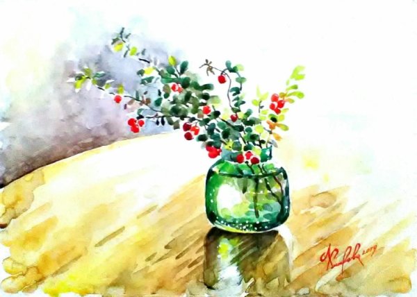 Медовая акварель рисунки