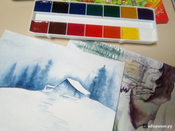 Медовый Акварельные рисунки