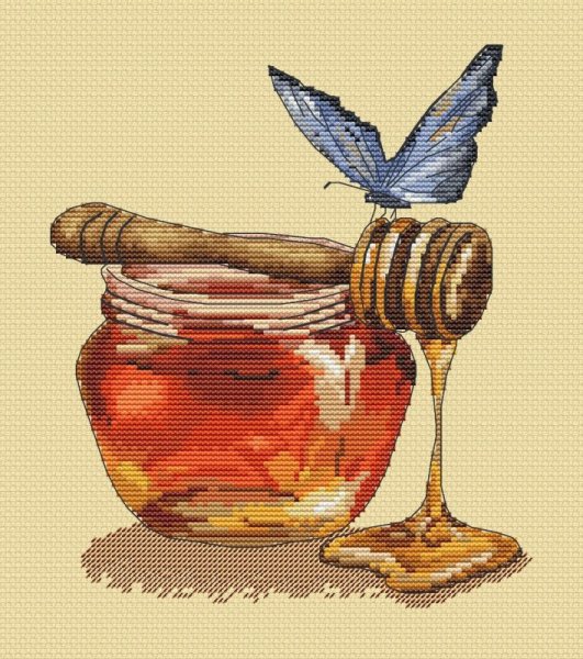 Натюрморт с банкой меда