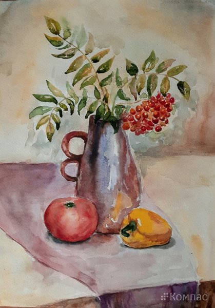 Натюрморты акварелью легкие