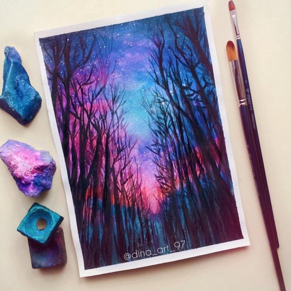 Интересные идеи для рисования гуашью