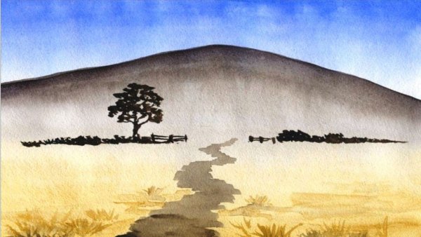 Простые пейзажи для начинающих