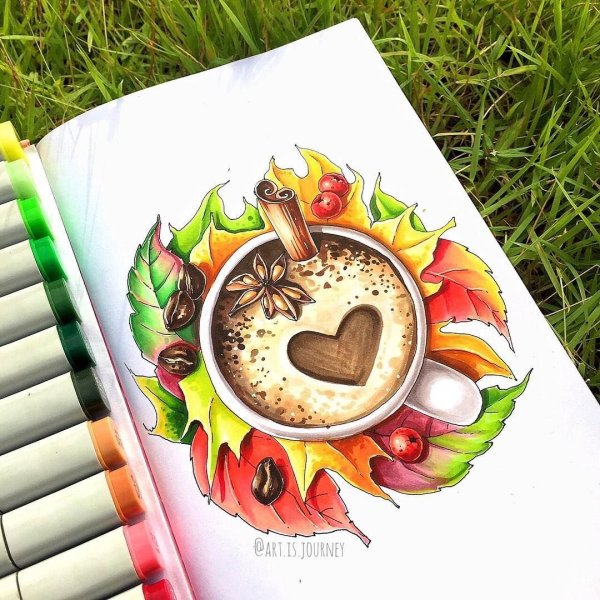 Идеи для рисунков маркерами