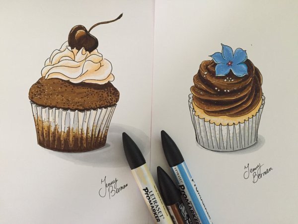 Кексики маркерами