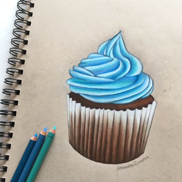 Рисунки для скетчбука лёгкие кексы