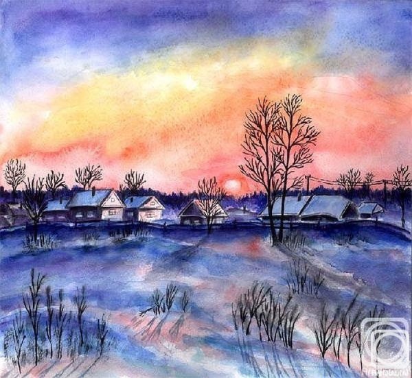 Зимний пейзаж для детей