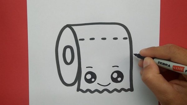 Скетч черным маркером