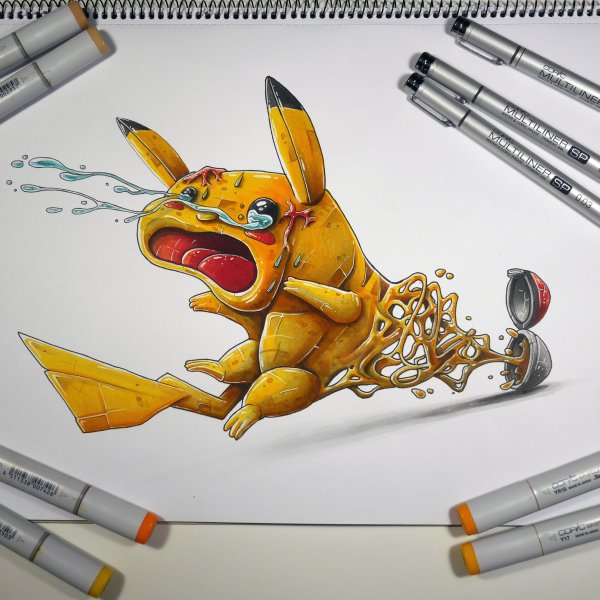 Идеи для рисунков маркерами