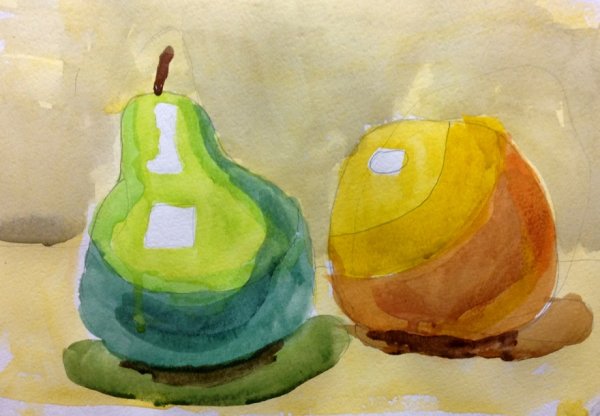 Рисунки акварелью