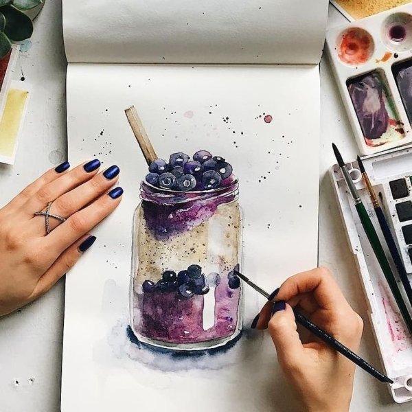 Идеи для рисунков акварелью