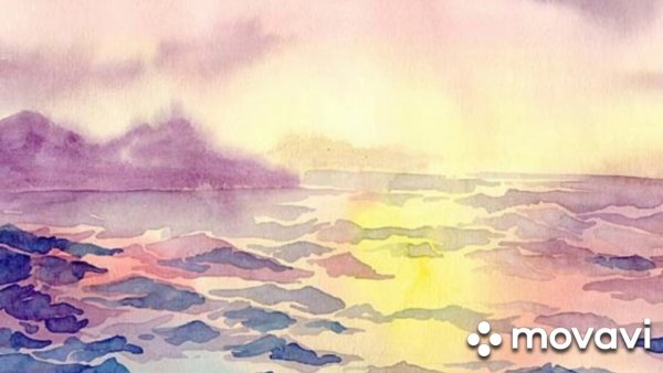 Море акварелью для начинающих