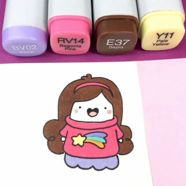 Наклейки фломастерами