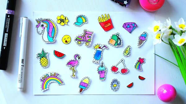 Самодельные наклейки