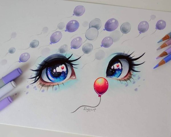 Милые глаза для рисования