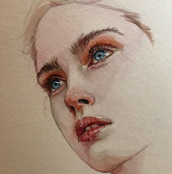 Портрет акварелью