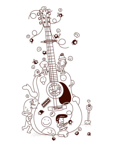 Гитара рисунок