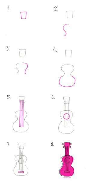 Укулеле рисунок