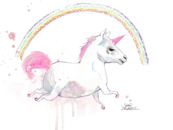 Единорог зарисовка