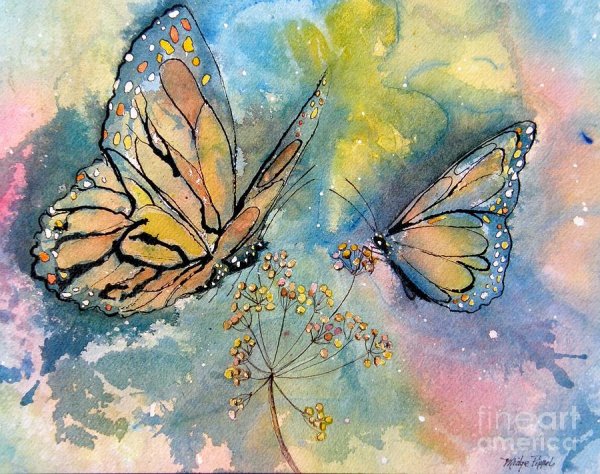 Акварель "бабочка"