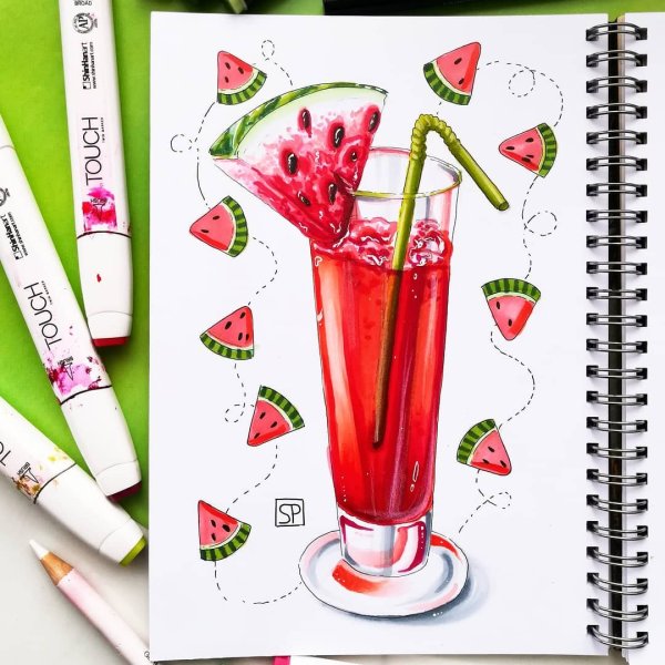 Скетчинг коктейль