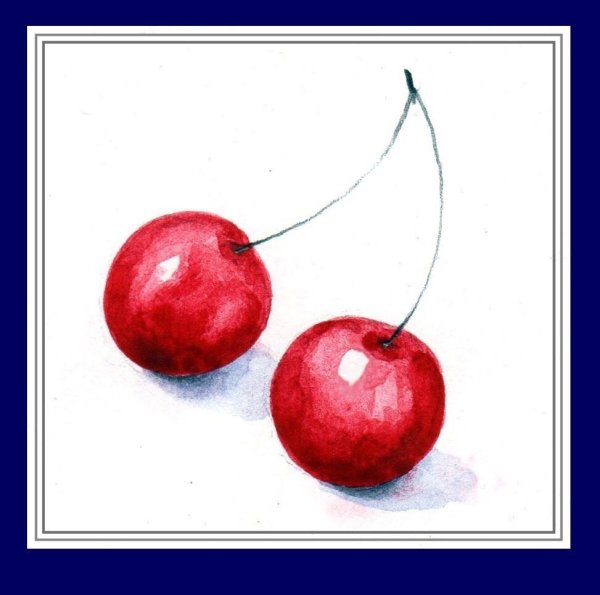 Фрукты акварелью для начинающих легкие