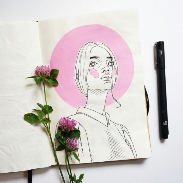 Рисунки в скетчбуке