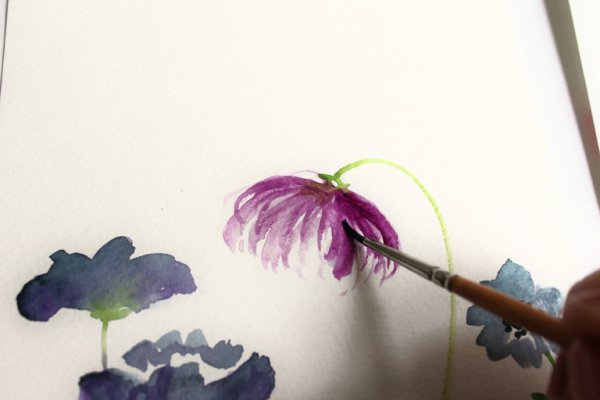 Акварельные рисунки легкие