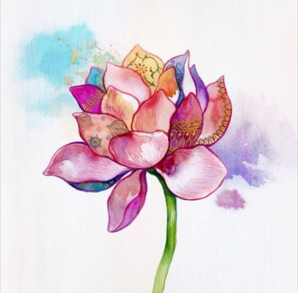 Открытки акварелью