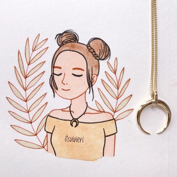 Арты девушек в скетчбук