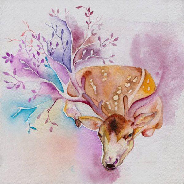 Олень в скетчбуке