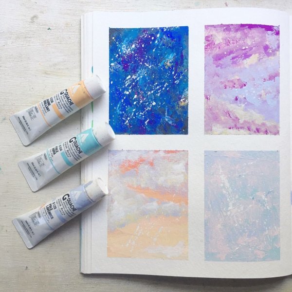 Рисование красками идея Эстетика