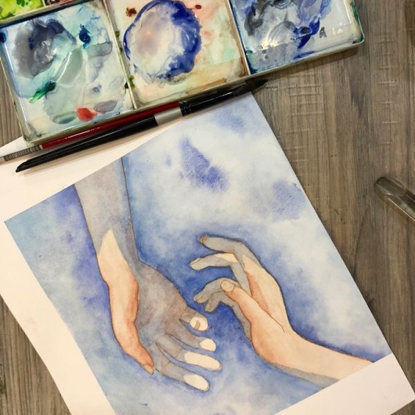 Рисунки акварелью для скетчбука