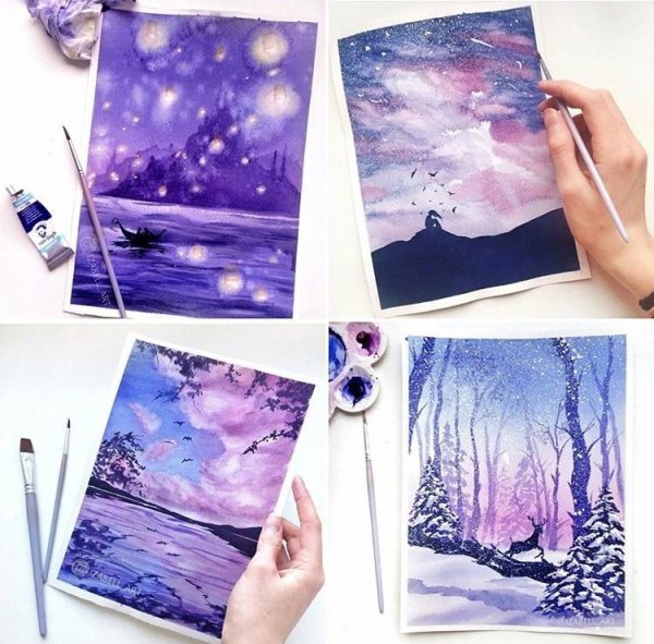 Вдохновение для рисования акварелью