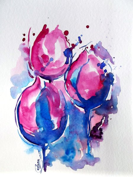 Акварельная абстракция