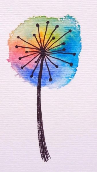 Радужный одуванчик
