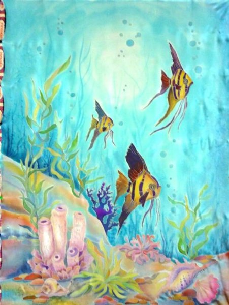 Рисование подводный мир