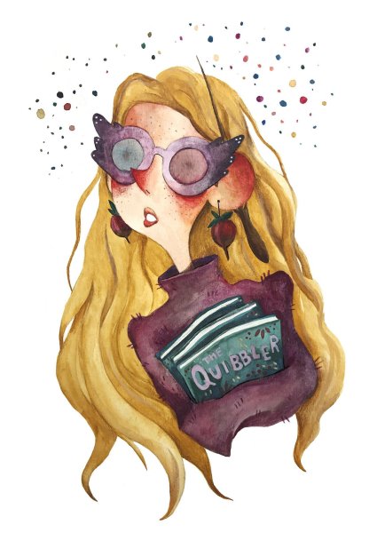 Полумна Лавгуд иллюстрация