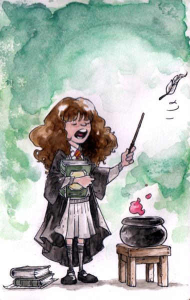 Гермиона Грейнджер арт по Гарри Поттеру