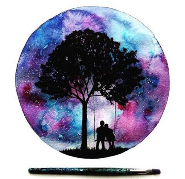 Пейзаж в круге