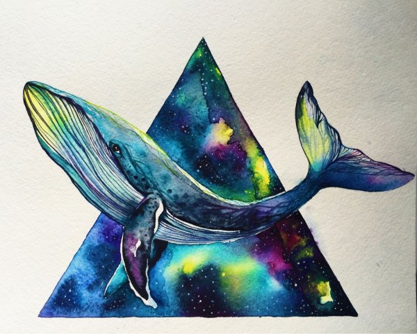 Космический кит арт